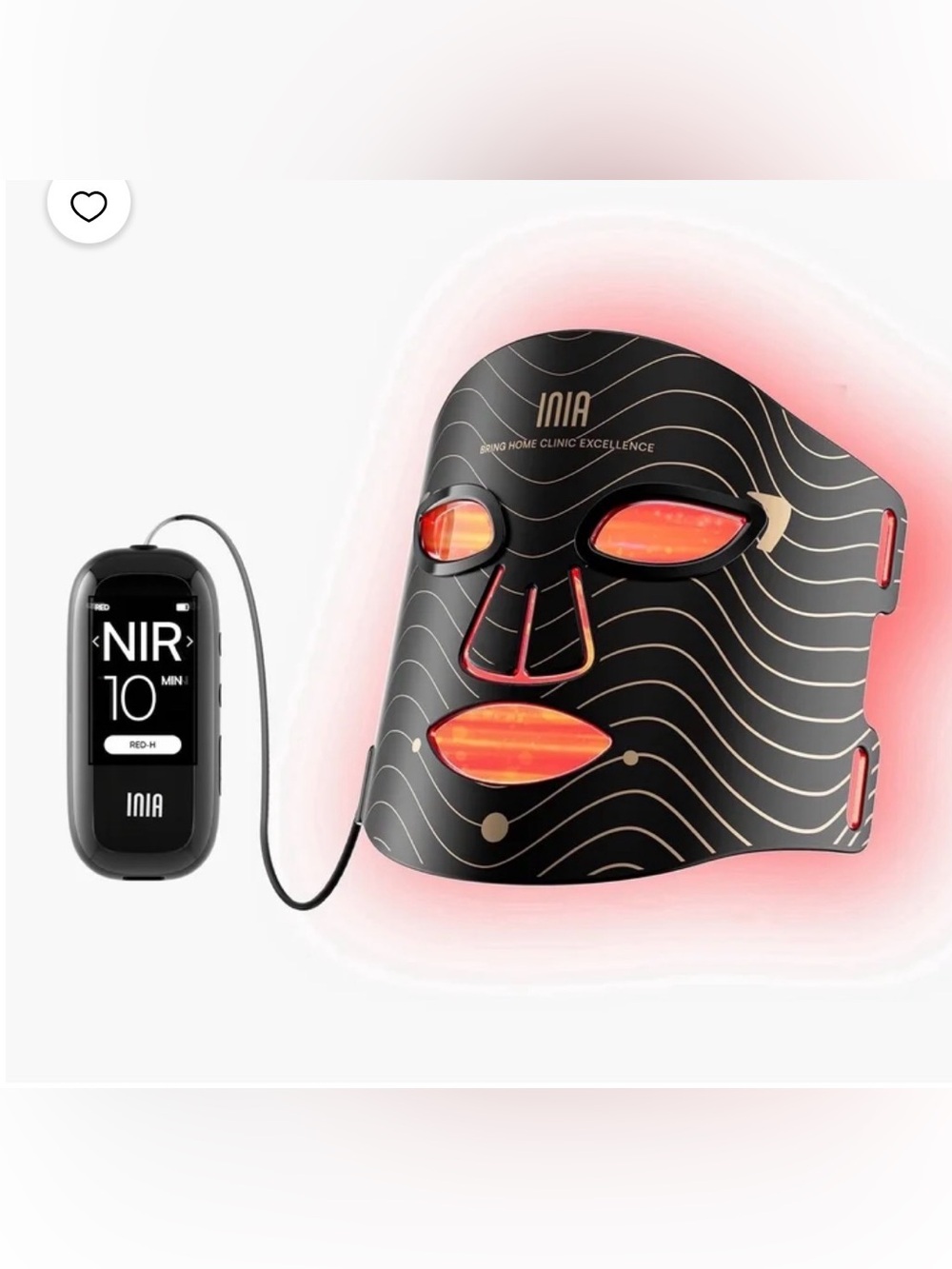 INIA LED Facial red light Therapy Mask